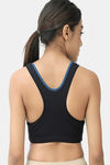 Lady Lyka Cotton Padded Sports Bra (Pack of 2) - Multicolor — thumbnail 9